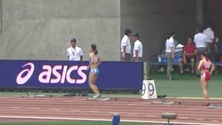 福島千里選手（札幌陸協）女子200m予選3組トップ’23秒69’～第101回日本陸上競技選手権～