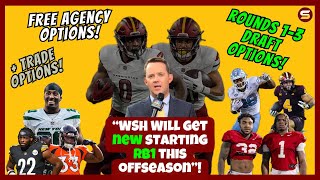 🚨WSH Will ADD NEW Starting RB1 This OffSeason! Best Options Via Free Agency, Trade & 2025 DRAFT!🤩