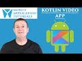 Kotlin android development tutorial - Video intent app