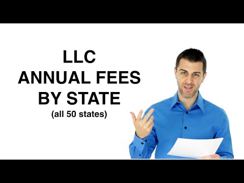 LLC Annual Fees by State LLC Annual Fees by State