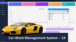 Complete Modern Car-Wash Management System - C# MySQL | SQL Server | Postgres SQL