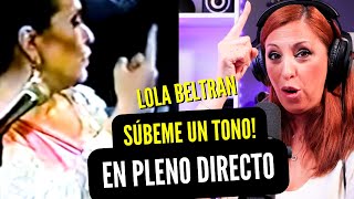 LOLA BELTRAN | PONE EN APUROS A SUS MÚSICOS!! | Vocal Coach REACTION & ANALYSIS