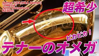 【激レア】オメガ・テナー！ピカピカで音個性も強い！Selmer USA OMEGA  Tenor Saxophone 823088