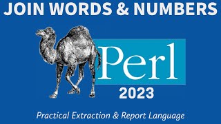 Perl Programming - Join Array String & Numbers 2023