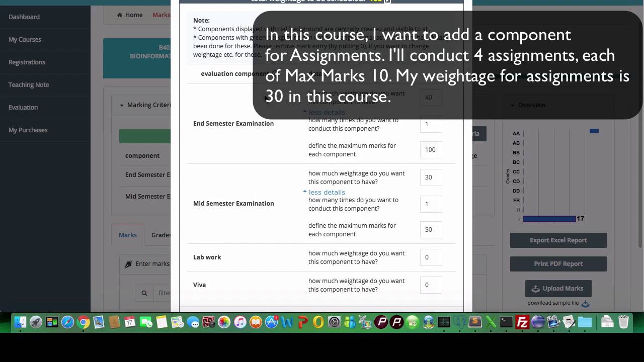 Faculty Portal Assessment Evaluation Functionality Tutorial Youtube