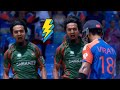 Tanzim Hasan sakib shows aggression to virat kohli after his wicket | IND VS BAN | t20wc 2024