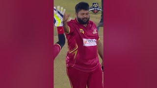 Thaman S hits the giant  six during CCL match.