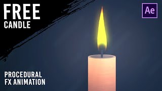 Free Procedural Candle Animation [After Effects project]