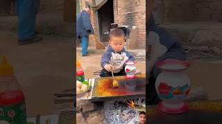 Chinese burger Grandpa doesn't cook well #streetfood for foodchallange #🍔burger#shorts ❤️food#short