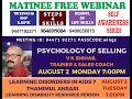 PSYCHOLOGY OF SELLING BY  V K SHIHAB, TRAINER & SALES COACH , run by, Dr.SABUKERALAM, WINGS OF LIFE