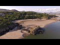 borth y gest beach north wales drone 4k