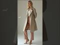 2024 Autumn fall fashions - trench coat over blouse with & trousers #styles #outfits