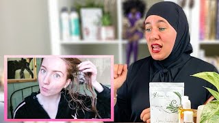 HENNA HAIR EXPERT REACTS TO @IsabellaDemarko TRYING A DIY HERBAL SHAMPOO