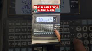 How To Change Date \u0026 Time in Dibal Mistral 500 Scales #shorts #fyp #dibalscales #balanza