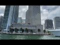 4k miami boat tour yacht charter thru downtown biscayne bay miami beach