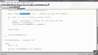 PHP / MySQL Tutorial | Loading an Array for a File | InfiniteSkills