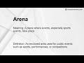 arena meaning