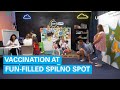 At a UNICEF Spilno Child Spot in the Rivne children can play and receive vaccinations