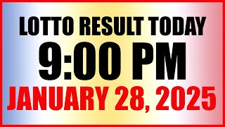 Lotto Result Today 9pm Draw January 28, 2025 Swertres Ez2 Pcso