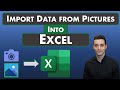 Excel Tips - Import Data from Pictures into Excel