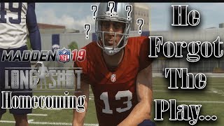 Devin Forgets The Play/Colt's Daddy Issues | Madden NFL 19 Longshot 2 Homecoming Playthrough Ep. 1