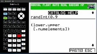 TI-84 CE Tutorial 48 Random Integer Generator