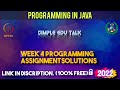 Programming in Java week 4 all 5 programming assignment answer with code link | Nptel | Swayam