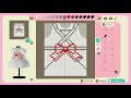 【あつまれ どうぶつの森】マイデザインの作り方 桜のメイド服【あつ森 switch】