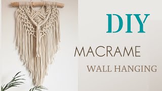 DIY Easy: Macrame Wall Hanging Tutorial No. 4 • Step by Step | Beginners • Ohje: Makramee Seinävaate