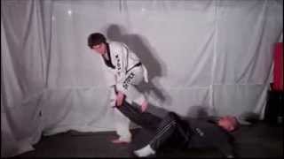 Self-Defense Technique Tuesday #42 Defense Against Bear Hug From Behind-Leg Grab to Takedown