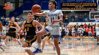 Rapid City Stevens' Dayler Segrist 21-Pt Performance vs Mitchell HS #jloonthetrack #basketball