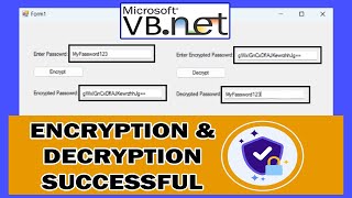 Encrypt and Decrypt Password in VB.Net | Step by Step Guide!