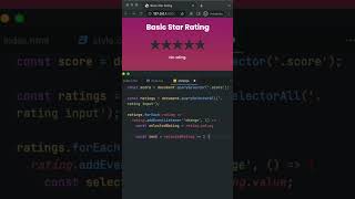 Basic Star Rating in JS