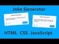 Jokes Generator  |  HTML CSS JavaScript  |  Childish Coder