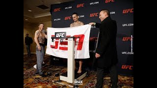 UFC 218 Weigh-Ins: Justin Gaethje Helps Out Max Holloway - MMA Fighting
