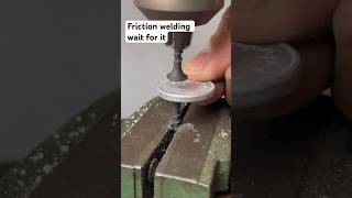 Friction Welding vs Aluminium Coin #asmr #satisfyingvideo