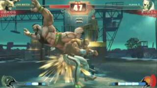 SF4:KOG (Za),Uryo (Vi),Noriyasu (Go) vs Coop (Bl),Mamoto-san (Sa),Yazuya (Ru) - NSB 12