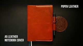 Masterful Product Design - @popovleather  A5 Notebook Cover