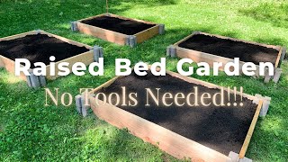 DIY Raised Bed Planter With Planter Wall Blocks | No Tools Needed