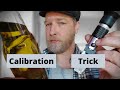 How to use a honey refractometer with calibration trick #honey #refractometer