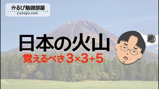 １分で分かる動画 ー 入試に出る活火山を２分で解説