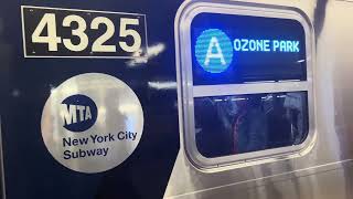 4K⁶⁰: Ride on Brooklyn bound NEW R211A A to Penn Station (4309/4325)