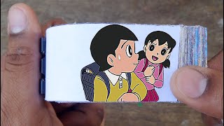 Doraemon Cartoon Flipbook #47 | Dekisugi Saves Shizuka Flip Book | Flip Book Artist 2022