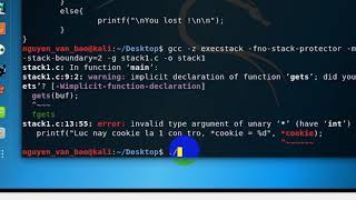 Demo Buffer Overflow Stack1
