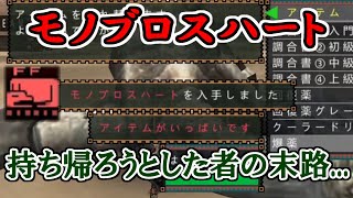 モノブロスハートを持ち帰ろうとした者の末路...【MHP2G】