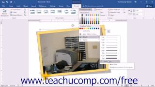 Word 2016 Tutorial Using Picture Tools Microsoft Training
