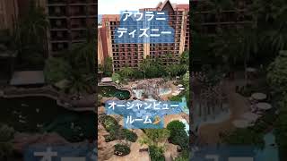 アウラニディズニーのオーシャンビュールーム最上階からの景色♪絶景！また行きたい！！