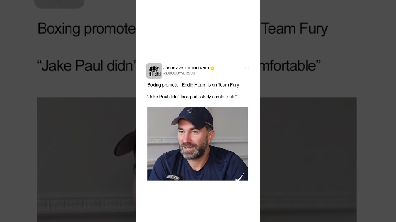 Jake Paul is Petrified of Tommy Fury