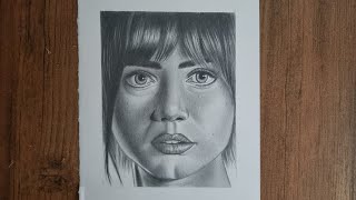 How to draw a portrait with pencil step by step| Ana de Armas | part 2