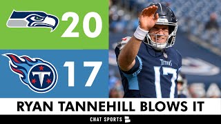 Ryan Tannehill BLOWS IT  | Titans INSTANT Reaction & News After 20-17 LOSS vs. Seahawks